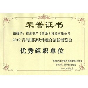 2019青島國(guó)際軟件融合創(chuàng)新博覽會(huì)優(yōu)秀組織單位